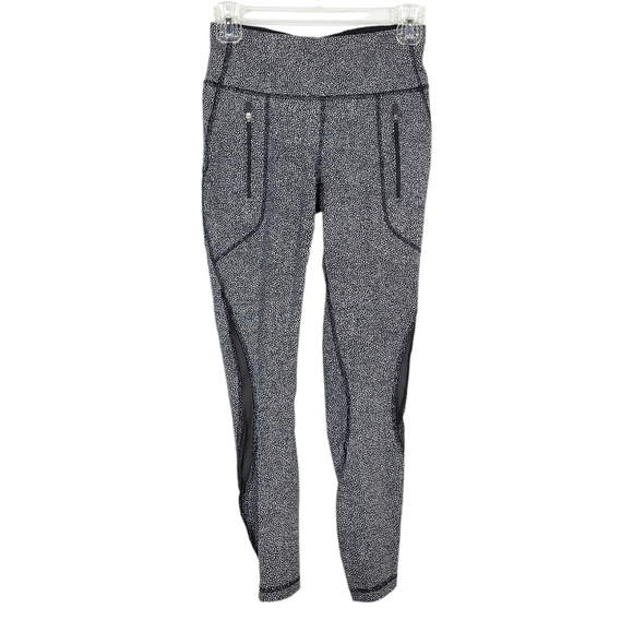 LULULEMON Invigorate 7/8 Tight Chakra Print Alpine White Black / Black - Picture 2 of 6